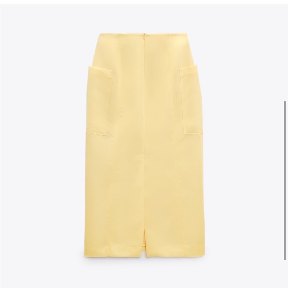 ZARA SATIN MIDI SKIRT